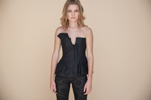 Load image into Gallery viewer, THE TWEED CORSET BLACK