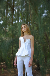 DELFUEGO PANTS WHITE