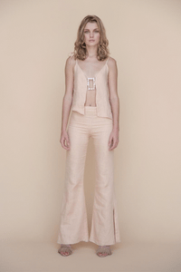 DELFUEGO PANTS NUDE.  Sale 20% Off